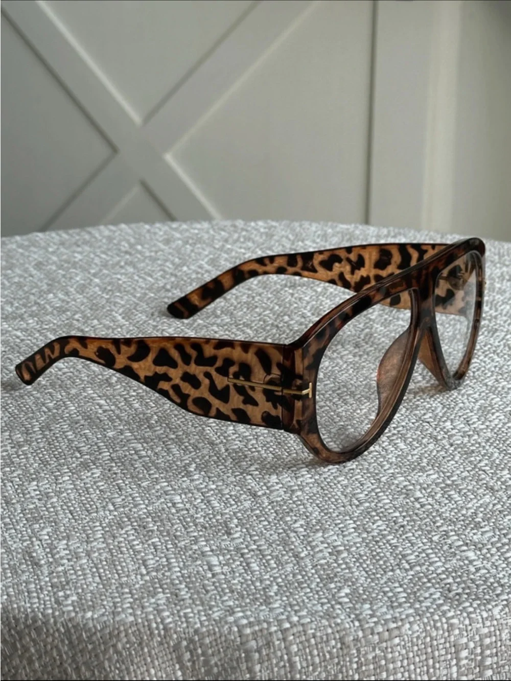 Leopard Print Sunglasses - Brown Pattern